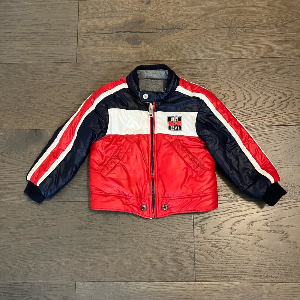 Diesel kids designer reversible jacket 24M EUC Ret $250